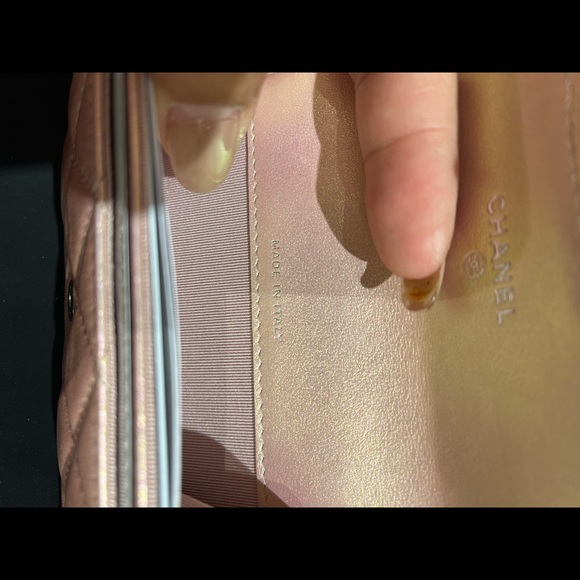 Chanel classic flap Card case Iridescent Pink calfskin - Picture 4 of 5